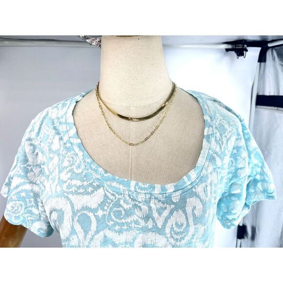 Fresh Produce Shirt Cut Out Back Shoulders Wander Twin Short Sleeves XL - Picture 12 of 13